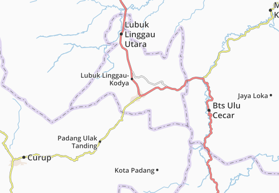 Mapa Lubuk Linggau-Kodya