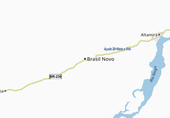 Kaart Plattegrond Brasil Novo