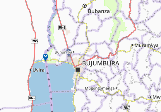 Karte Stadtplan Buhinyuza