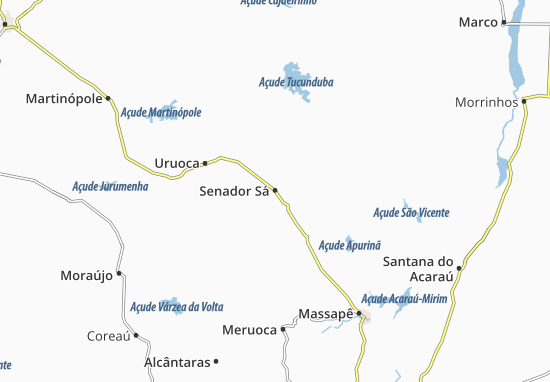 Senador Sá Map