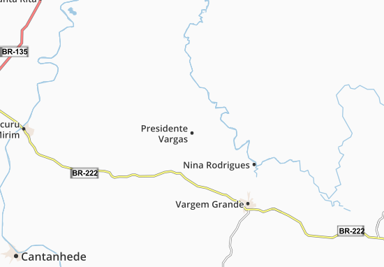 Karte Stadtplan Presidente Vargas