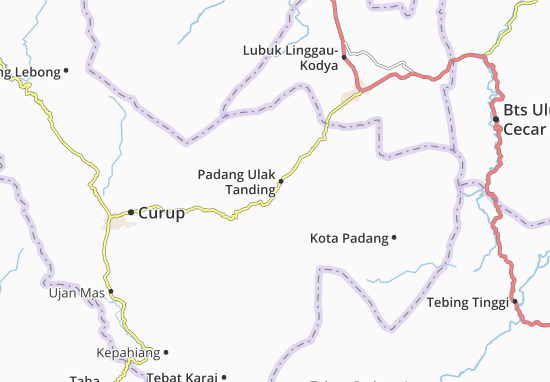 Karte Stadtplan Padang Ulak Tanding