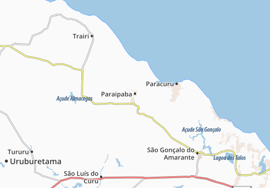 Kaart Plattegrond Paraipaba