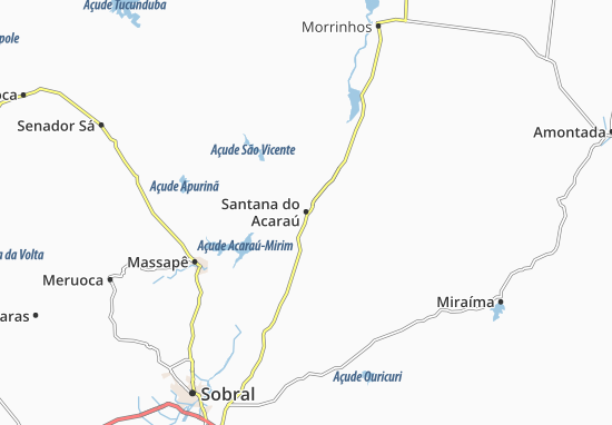 Santana do Acaraú Map