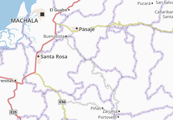 San Juan de Cerro Azul Map
