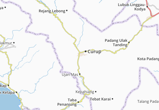 Karte Stadtplan Curup