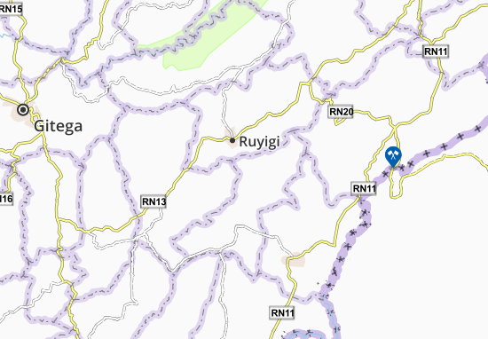 Kaart Plattegrond Nyabitsinda