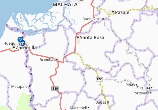 Karte Stadtplan La Avanzada