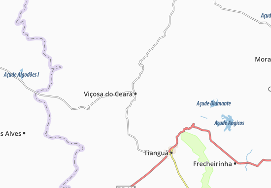 Kaart Plattegrond Viçosa do Ceará