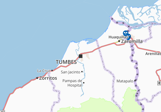 Karte Stadtplan Tumbes