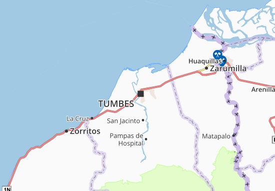 Karte Stadtplan Corrales