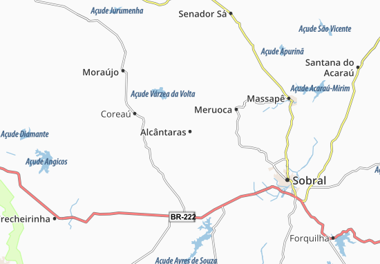 Alcântaras Map