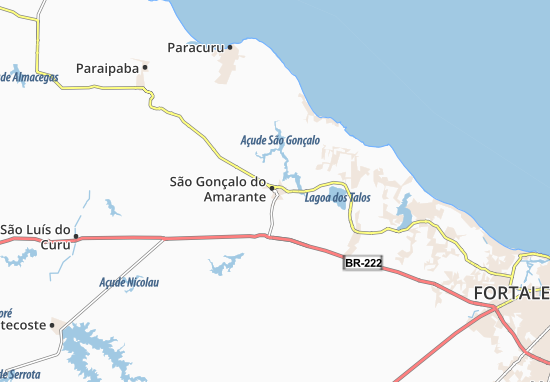 Karte Stadtplan São Gonçalo do Amarante