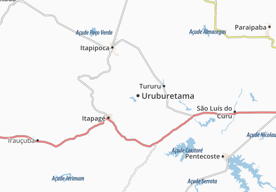 Mapa Uruburetama