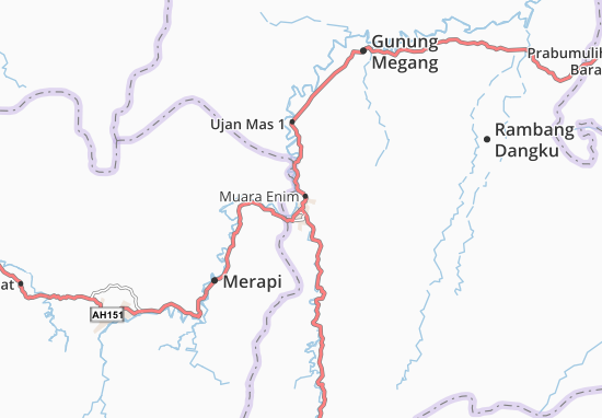 Muara Enim Map