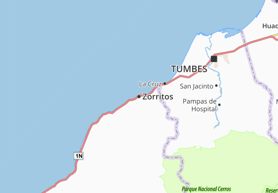 Zorritos Map
