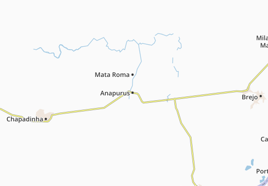 Karte Stadtplan Anapurus