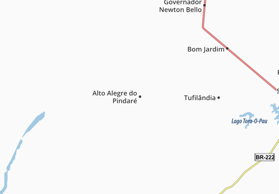 Mapa Alto Alegre do Pindaré