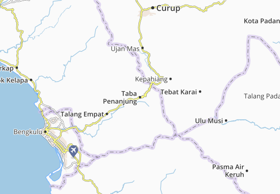 Kaart Plattegrond Taba Penanjung