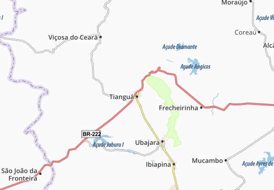 Tianguá Map