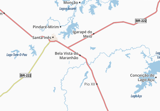 Karte Stadtplan Bela Vista do Maranhão