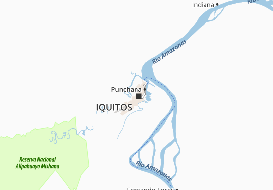 Kaart Plattegrond Iquitos