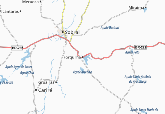 Forquilha Map