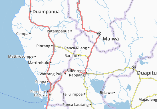 Mapa Baranti