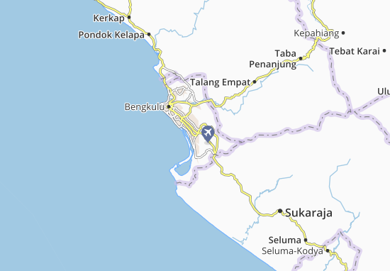Mapa Bengkulu-Kodya