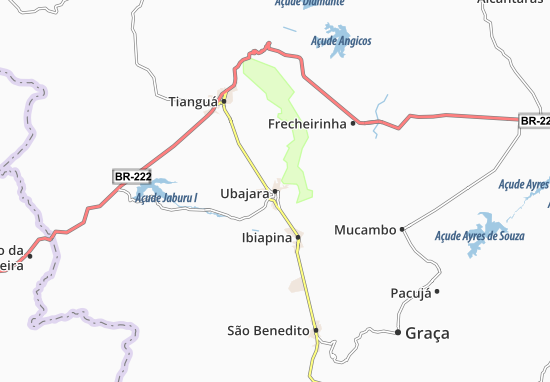 Kaart Plattegrond Ubajara