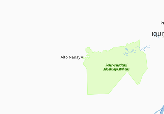 Kaart Plattegrond Alto Nanay