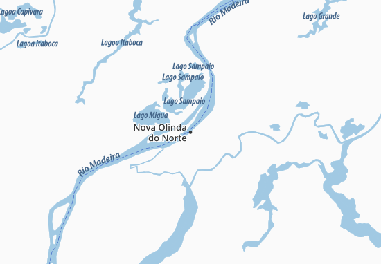 Mapa Nova Olinda do Norte