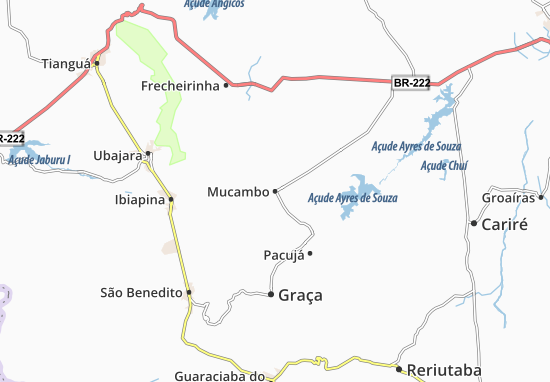 Karte Stadtplan Mucambo