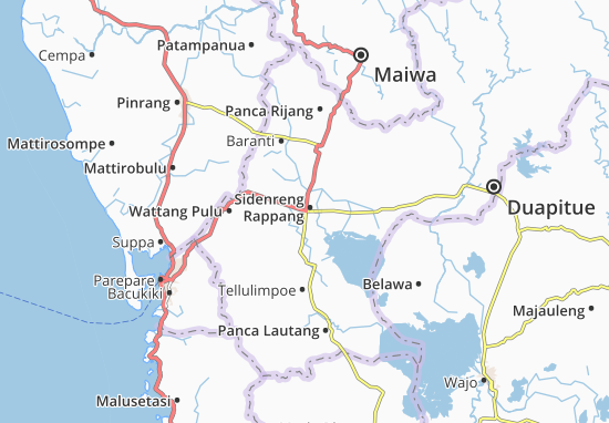Karte Stadtplan Sidenreng Rappang