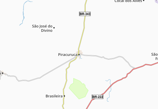 Karte Stadtplan Piracuruca