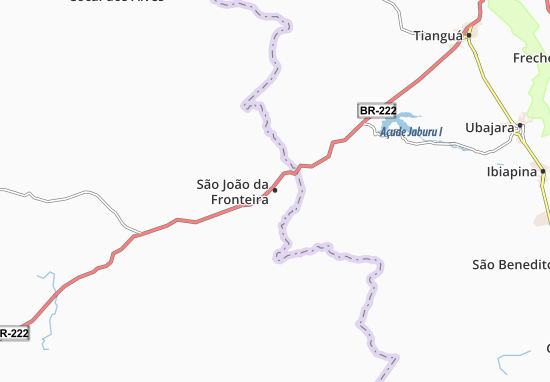 Karte Stadtplan São João da Fronteira