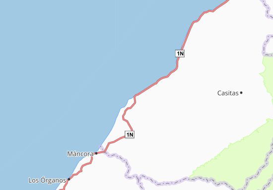 Canoas de Punta Sal Map