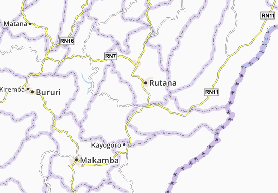 Karte Stadtplan Butezi