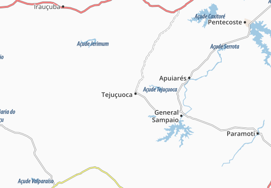 Kaart Plattegrond Tejuçuoca