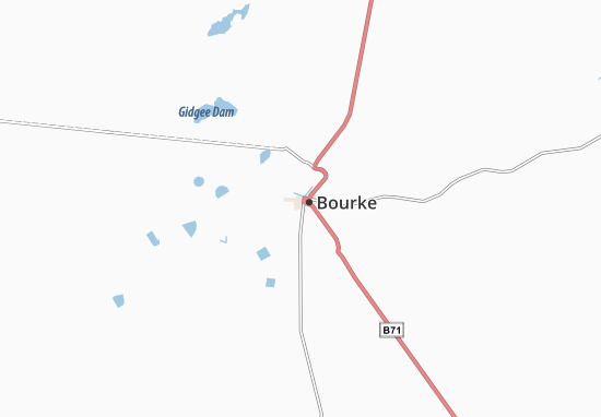 Karte Stadtplan Bourke