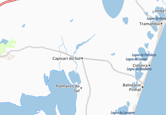 Karte Stadtplan Capivari do Sul