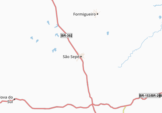 São Sepé Map