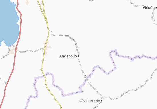 Karte Stadtplan Andacollo