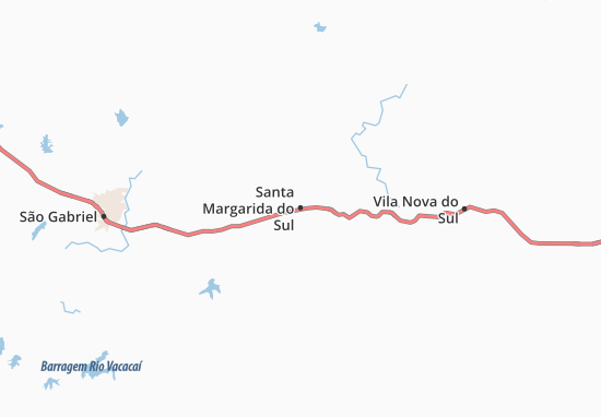 Karte Stadtplan Santa Margarida do Sul