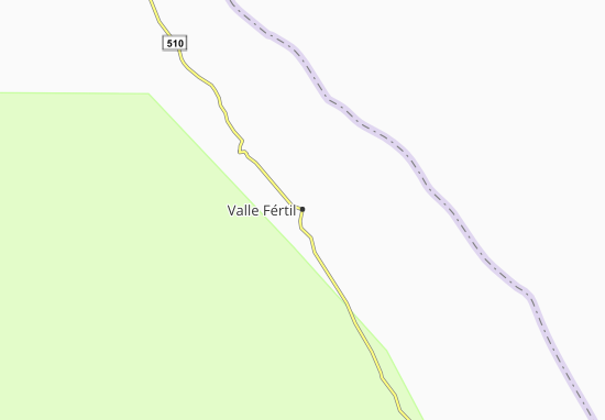 Karte Stadtplan Valle Fértil