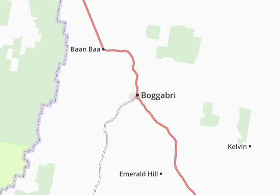 Kaart Plattegrond Boggabri