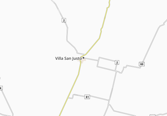 Kaart Plattegrond Villa San Justo