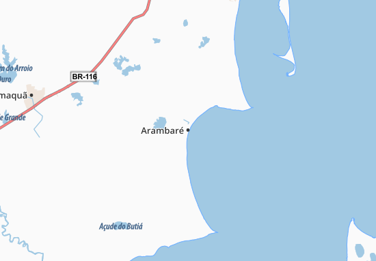 Karte Stadtplan Arambaré