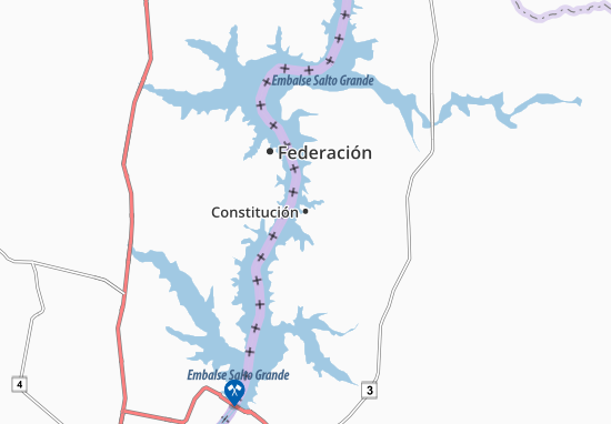 Karte Stadtplan Constitución