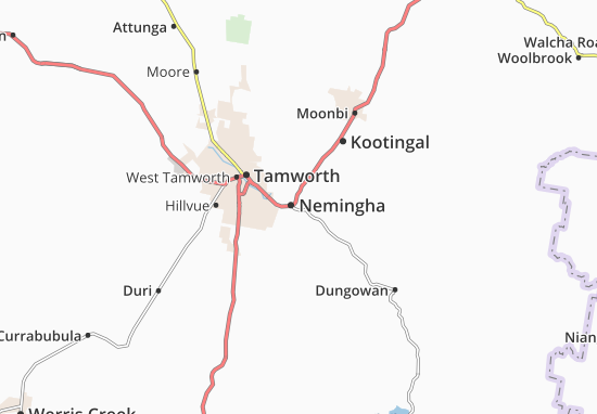 Karte Stadtplan Nemingha